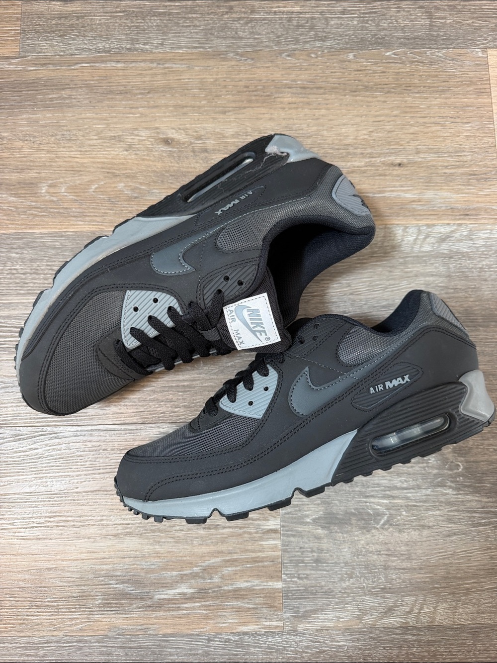 Nike Black and Grey Air Max Low-Top Sneakers